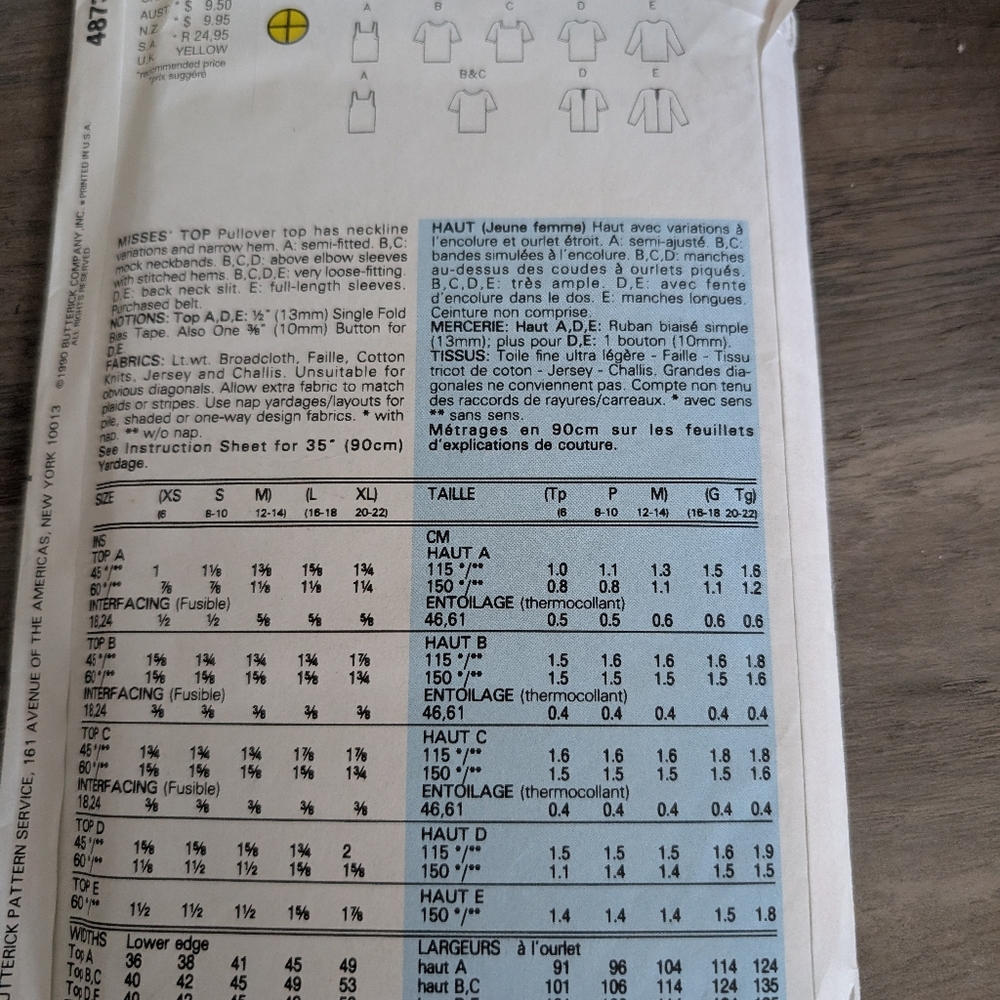 Butterick Pattern - Picture 2 of 2
